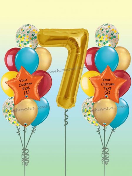 Personalised Aloha Megaloon Balloon Bundle Set